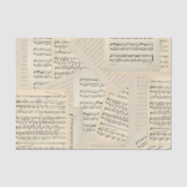 Papel De Seda Collage de composición de música de vintage