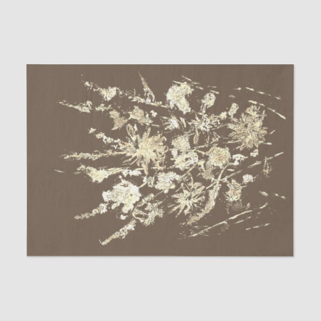 Papel De Seda Collage de Flor Silvestre (Anverso)