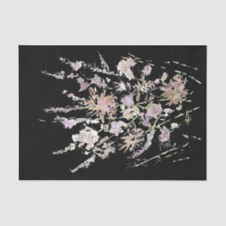 Papel De Seda Collage de Flor Silvestre