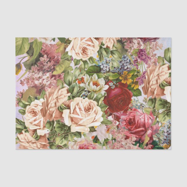 Papel De Seda Collage de Floriferous (Anverso)
