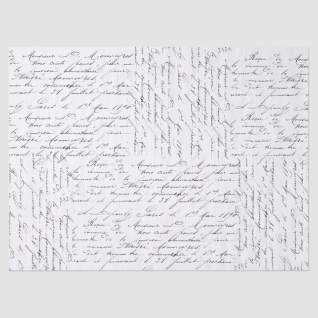 Papel De Seda Collage de guiones (Anverso)