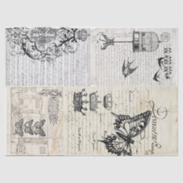 Papel De Seda Collage de la letra