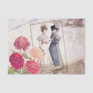 Papel De Seda Collage de la moda del Victorian