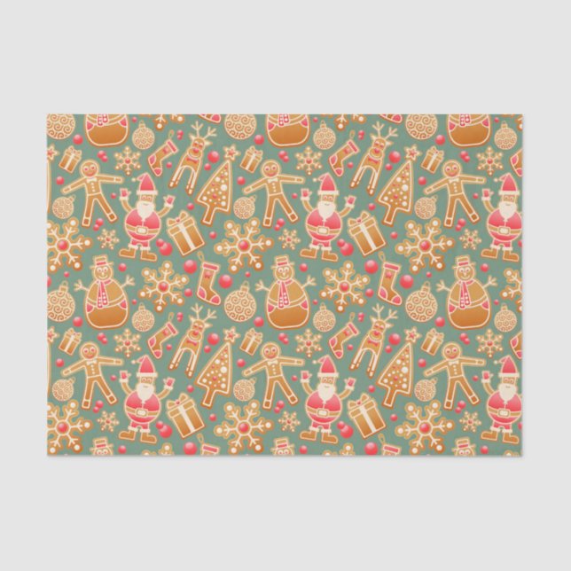 Papel De Seda Collage de navidades (Anverso)