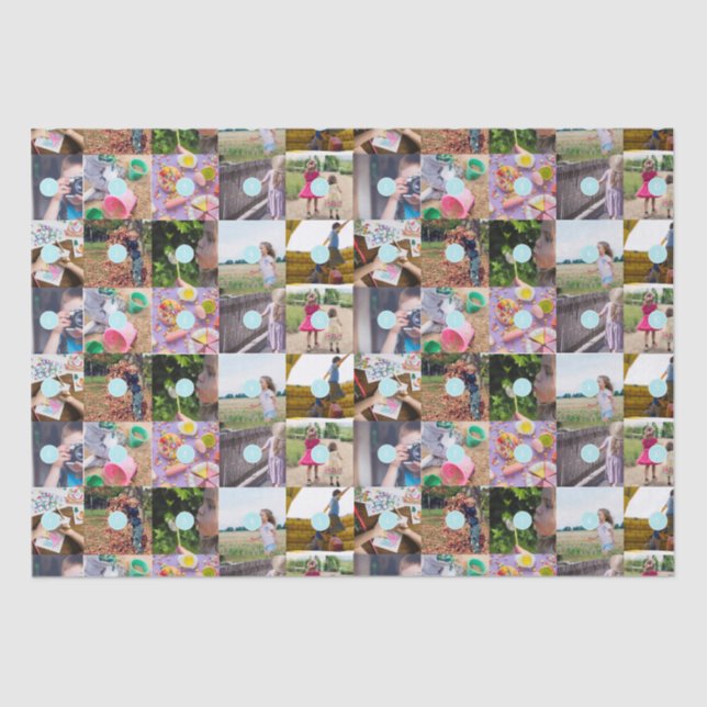 Papel De Seda Collage de navidades 10 fotos (Anverso)