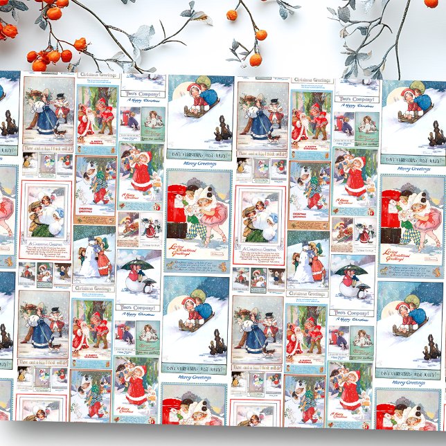 Papel De Seda Collage festivo de Navidades de Invierno (Subido por el creador)