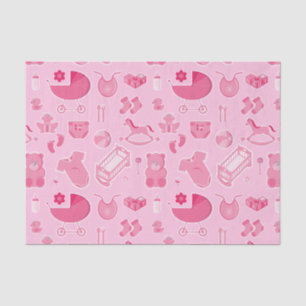 Papel De Seda Collage rosa de Baby Girl