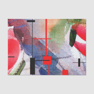Papel De Seda collage, técnicas mixtas y acuarela del arte