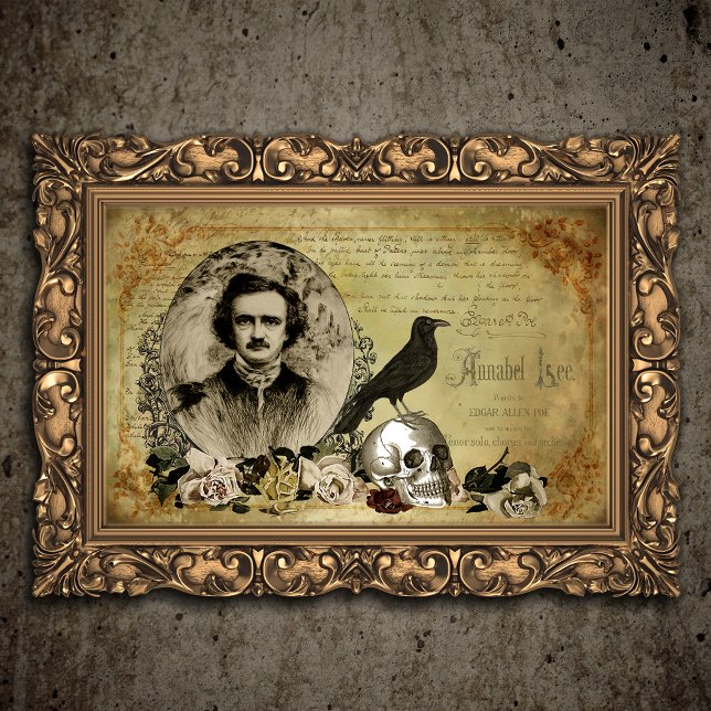 Papel De Seda Collage victoriano de Halloween de Edgar Allen Poe (Subido por el creador)