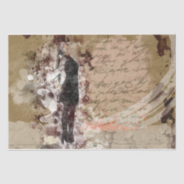 Papel De Seda Collage Woman 36 Decoupage