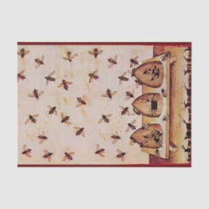 PAPEL DE SEDA COLMENAS DE LA ABEJA DE LA MIEL, APICULTURA,