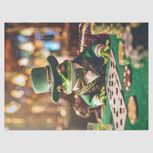 Papel De Seda Coloca tus apuestas, rana de juego (Anverso)