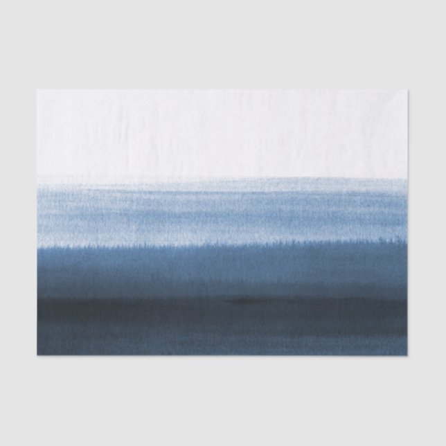 Papel De Seda Color azul marino naranja (Anverso)