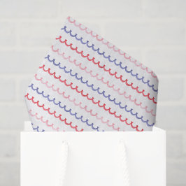 Papel De Seda Color de agua azul rojo y vieira rosa