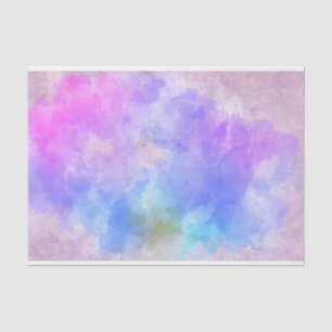 Papel De Seda Color de agua Azul rosa morado 10X15 Desnudos