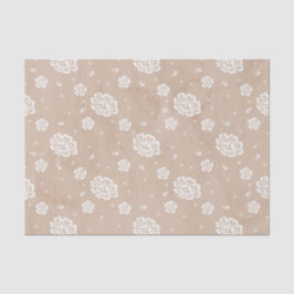 PAPEL DE SEDA COLOR DE AGUA DE TÁN CON FLORES BLANCOS