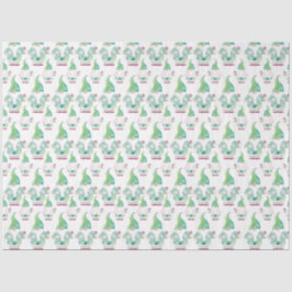 Papel De Seda Color de agua del patrón de cúpula de gnomo tropic