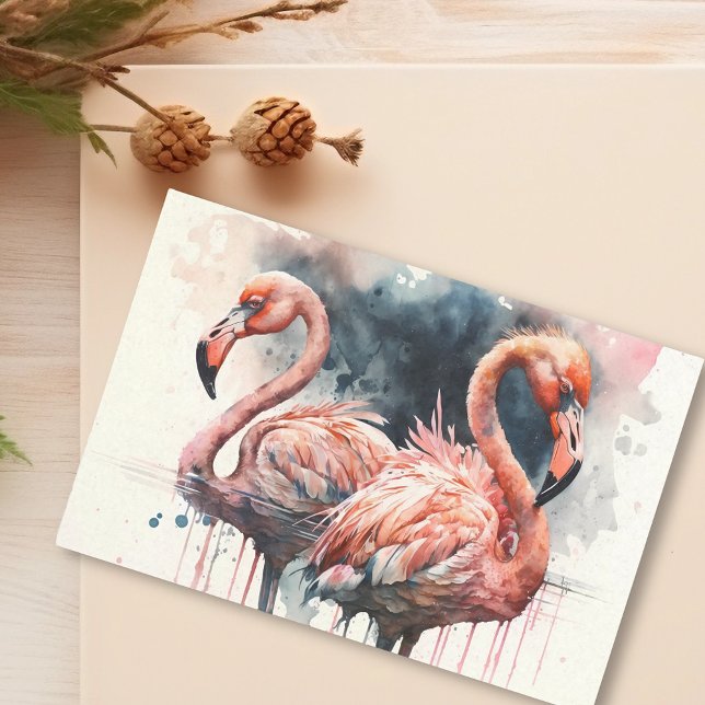 Papel De Seda Color de agua Flamingo Rosa (Subido por el creador)