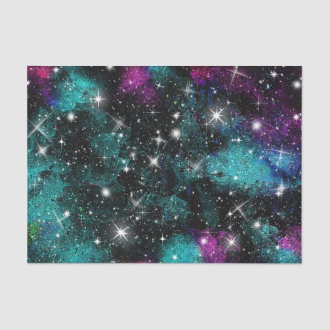 Papel De Seda Color del agua cósmico 2 (Anverso)