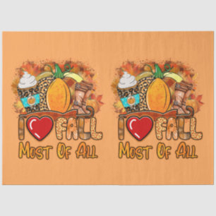 Papel De Seda Color del Personalizar de otoño de Love Fall