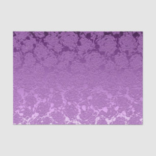 Papel De Seda Color malva morado Impresión floral Succulum