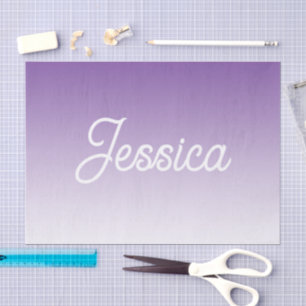 Papel De Seda Color morado degradado (editable) y tu texto