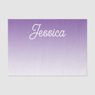 Papel De Seda Color morado degradado (editable) y tu texto
