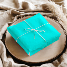 Papel De Seda Color sólido azul neón | Clásica