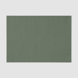 Papel De Seda Color sólido Bosque Moss verde oscuro