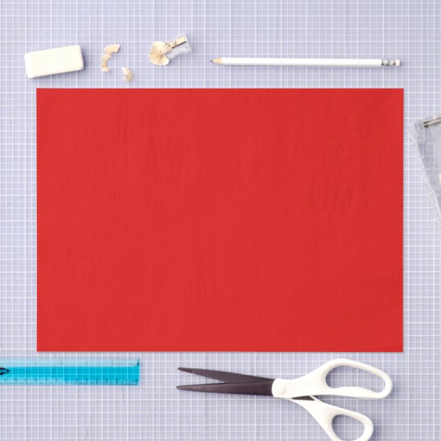 Papel De Seda Color sólido rojo navidad (Artesanía)