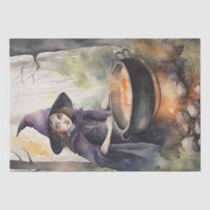 Papel De Seda Colores de agua brumosos en la página de Woods Dec