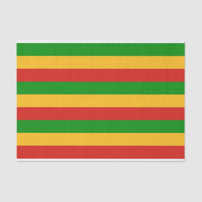 Papel De Seda COLORES DE BANDERA RASTAFARI + tus ideas (Anverso)