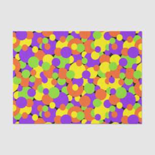 Papel De Seda Colores de Halloween   Círculos  