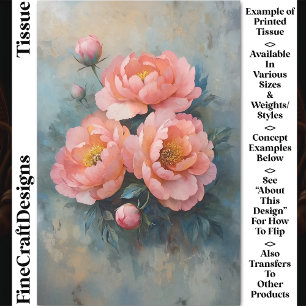 Papel De Seda Colores de peones rosados de coral suave y capucha