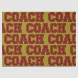Papel De Seda Colores escolares COACH Cartas de Varsity-Maroon-G