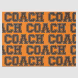 Papel De Seda Colores escolares COACH Cartas de Varsity-Naranja-