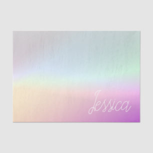 Papel De Seda Colores Fríos Gradientes Ombre y su Letra