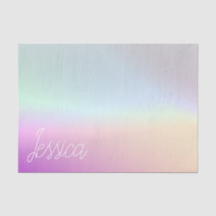 Papel De Seda Colores Fríos Gradientes Ombré y Tu Letra