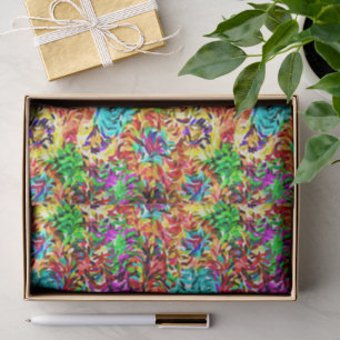 Papel De Seda Colores vibrantes de verano Patrón de salpicaduras