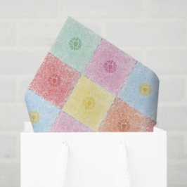 Papel De Seda Colores vintage flores de moda patrón Cumpleaños p