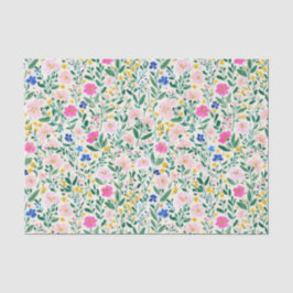 Papel De Seda Colorful Floral Decoupage