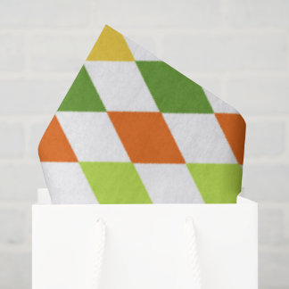 Papel De Seda Colorful Harlequin Diamonds Irish St Patricks Day