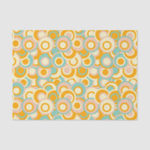 Colorful retro pattern in pastel shades of orange
