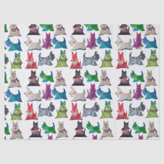 Papel De Seda Colorful Scotties