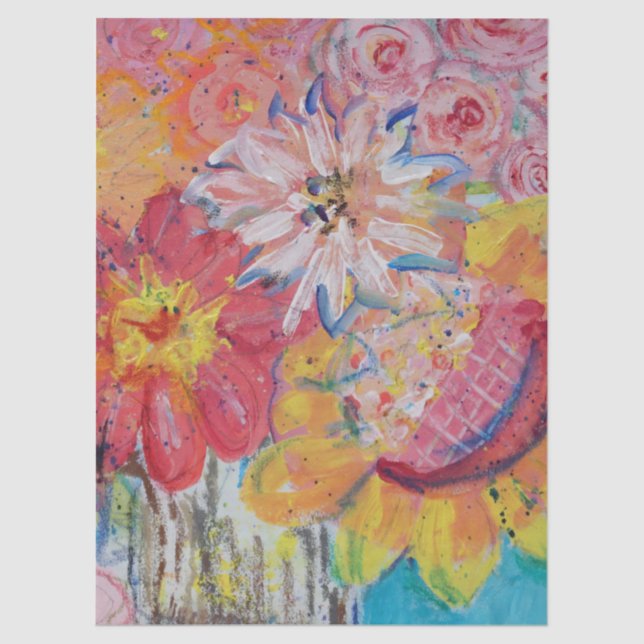 Papel De Seda Colorful Suns by Lydia's Art Sangria (Anverso)