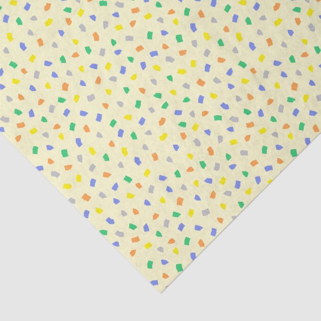 Papel De Seda Colorful Terrazzo Confetti Pattern Amalfi Coast (Detalle)