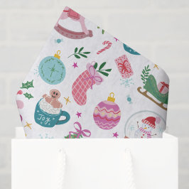 Papel De Seda Colorful Whimsical Christmas
