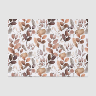 Papel De Seda Colorida acuarela Eucalyptus deja boho rústico