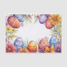 Papel De Seda Colorida acuarela Huevos de Pascua