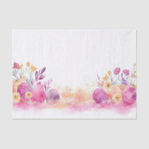 Papel De Seda Colorida acuarela Huevos de Pascua